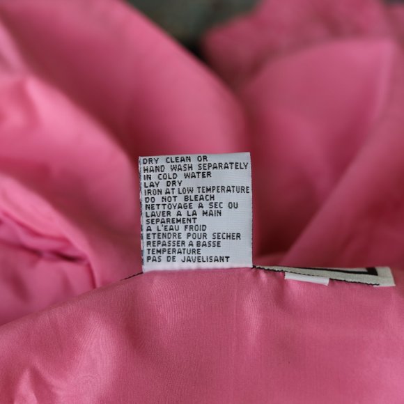 Vintage Bernardo | pink silk bomber jacket - Picture 8 of 9